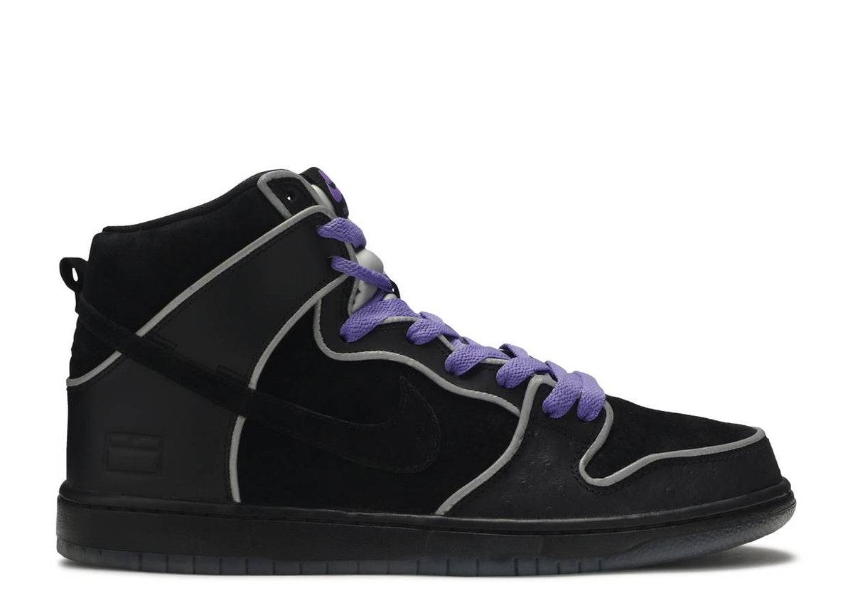 Dunk High Black Purple Box
