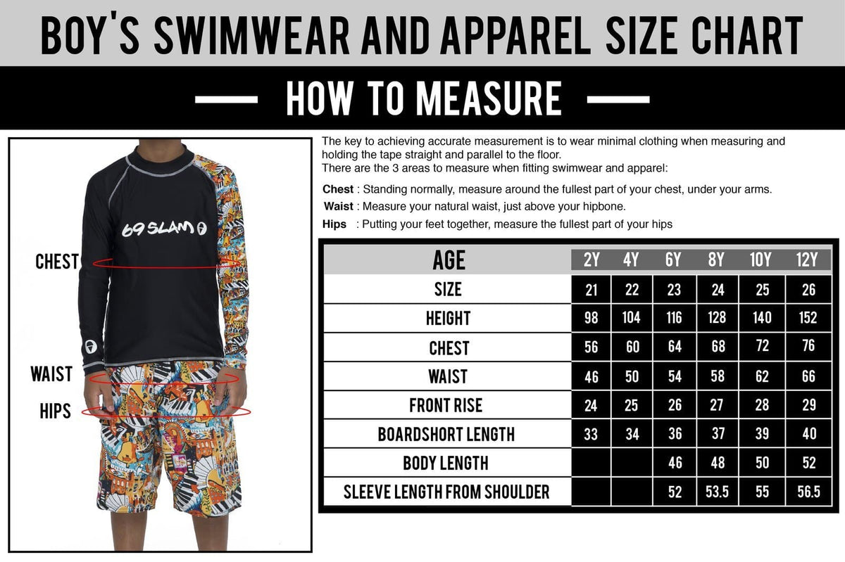 69Slam Boys Long Sleeve Rash Vest