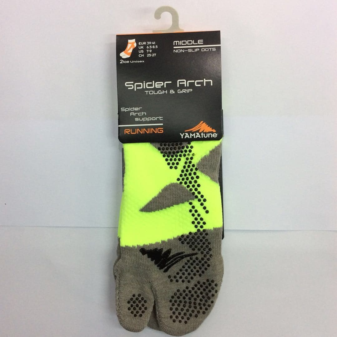 Yamatune 2 Toe Socks- Middle Length with Anti-slip Dots