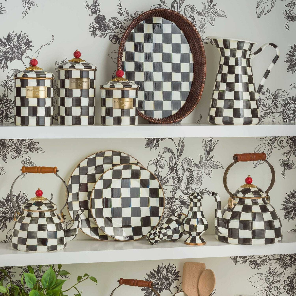 Courtly Check Large Salt & Pepper Shakers