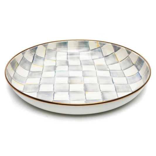 MacKenzie-Childs Sterling Check Abundant Bowl