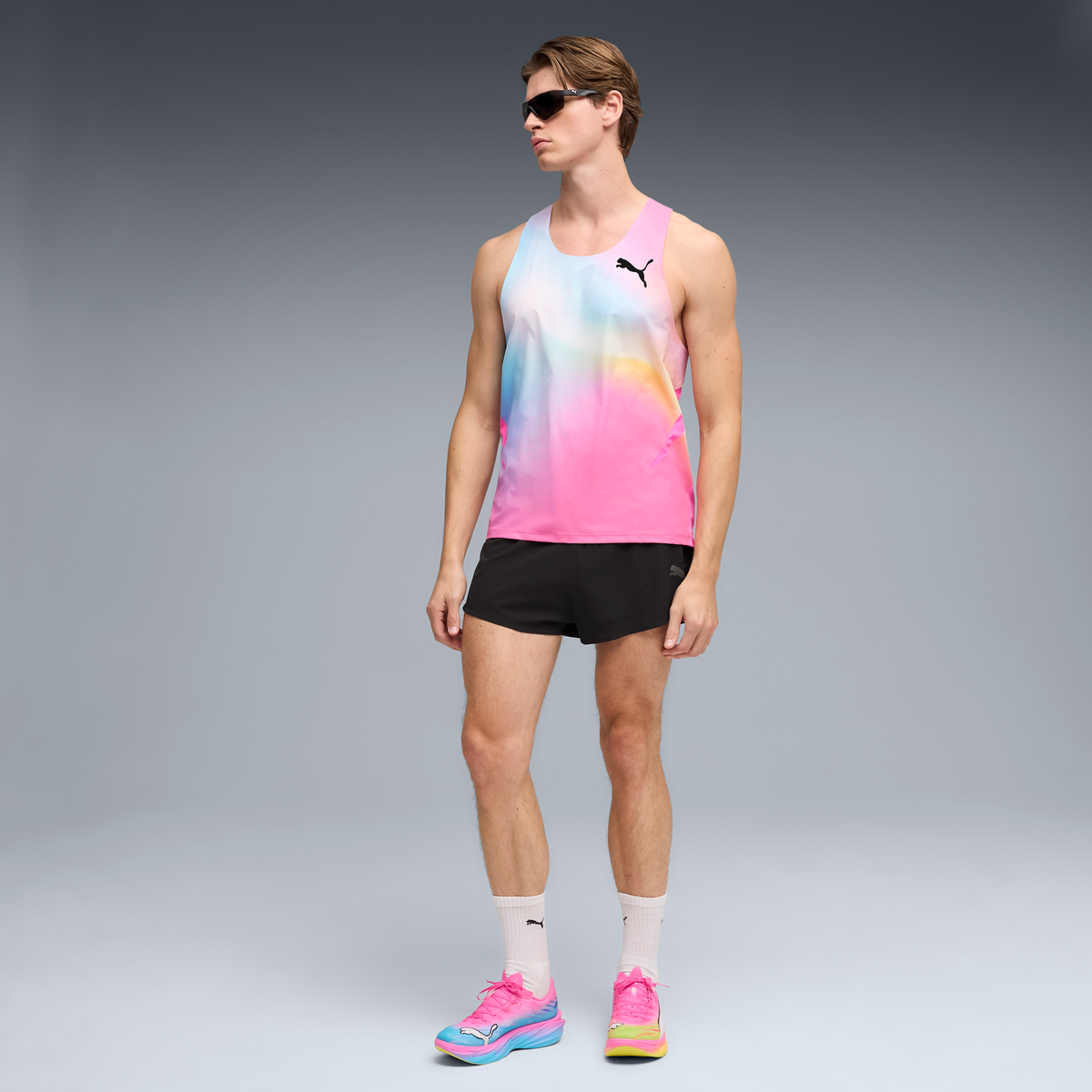 PUMA Men's Lightspeed Ultraweave Graphic Singlet