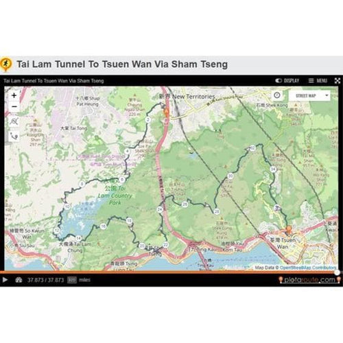 Tai Tam Tunnel to Tsuen Wan via Sham Tseng