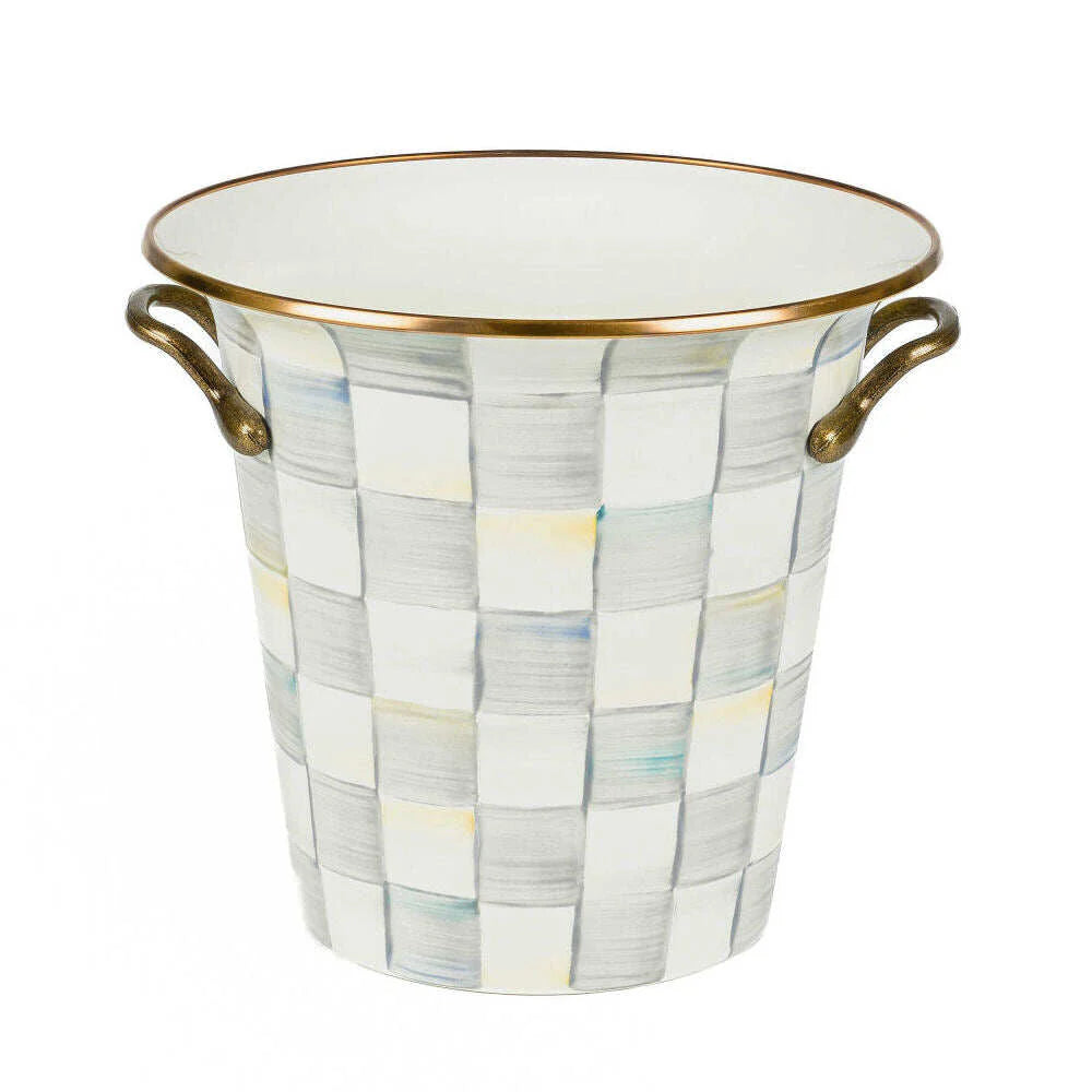 Sterling Check Enamel Design Wine Cooler