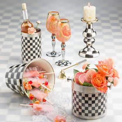 Courtly Check Design Enamel Wine Cooler