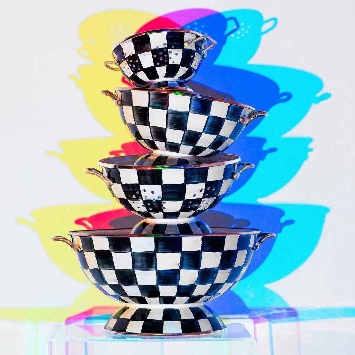 Courtly Check Enamel Almost Everything Bowl