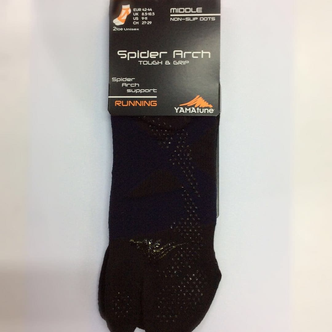 Yamatune 2 Toe Socks- Middle Length with Anti-slip Dots